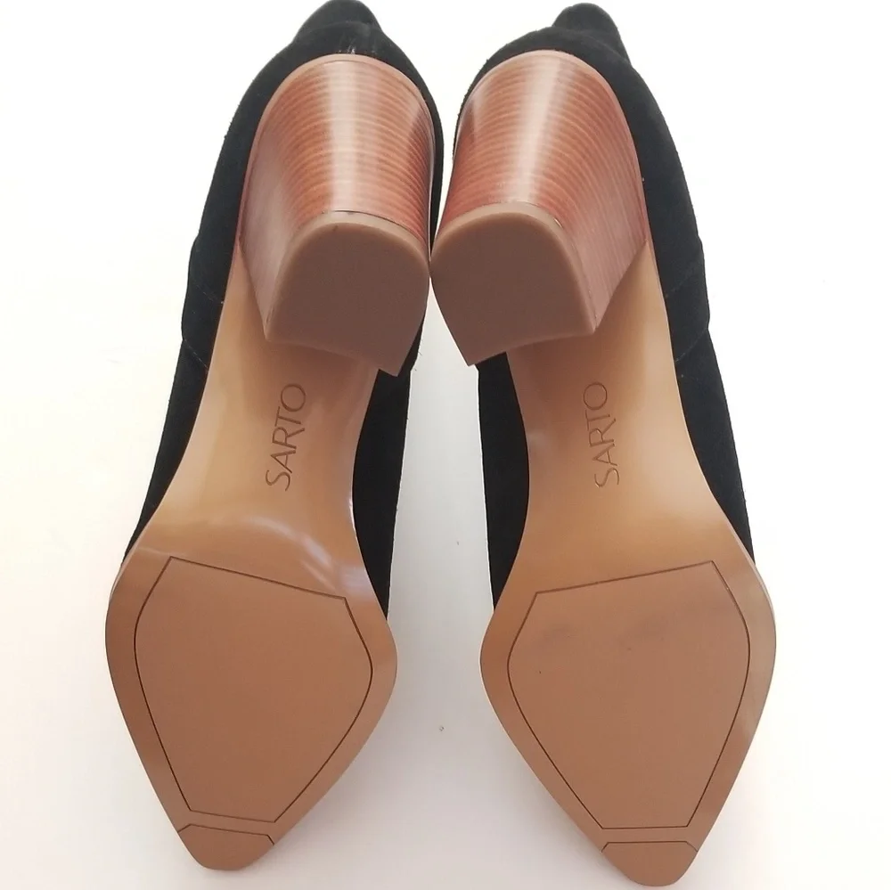 Franco Sarto Ella Suede Western Ankle Boots - Picture 9 of 11